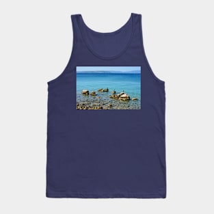 Cormorants off the Punat Coast in Krk, Croatia Tank Top